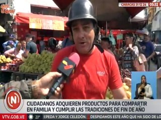 Caraqueños adquirieron productos tradicionales para la celebración del año nuevo
