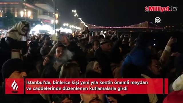 İstanbul'da yeni yıl coşkuyla karşılandı
