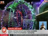 Mérida | Habitantes disfrutan de rutas nocturnas navideñas en el municipio Libertador