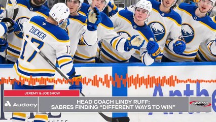 Sabres head coach Lindy Ruff discusses his team finding ways to convert on scoring chances and win hockey games