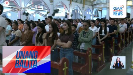 Ilang pamilya, nagsimba muna bago salubungin ang 2025 | Unang Balita