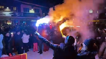 Uludağ'da yılbaşı coşkuyla karşılandı