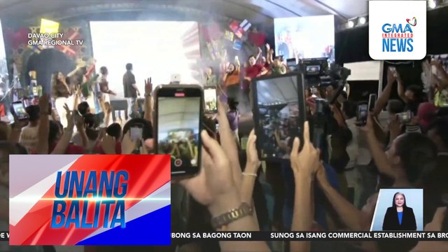 Kabi-kabilang party at tugtugan, sentro ng pagdiriwang ng bagong taon sa Davao City | Unang Balita