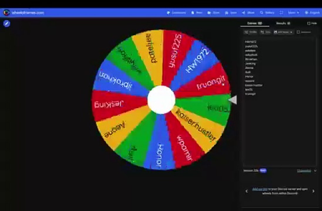 Giveaway Winner selection