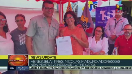 Pres. Maduro expresses message for the new year to the nation