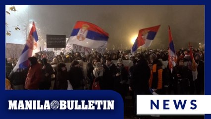 Instead of partying, thousands turn New Year celebration into anti-government protest in Serbia