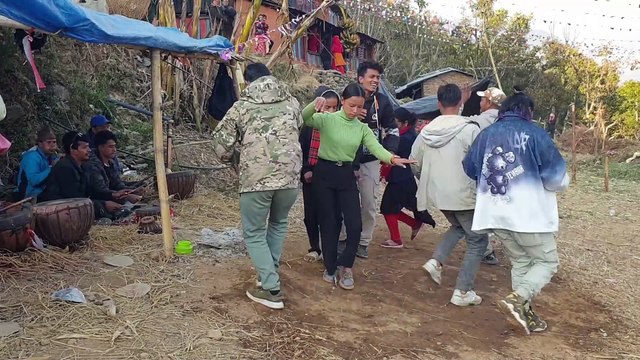 Dance in Naumati Baja | Traditional Nepalese Cultural Music and Dance | Marriage in Nepal |