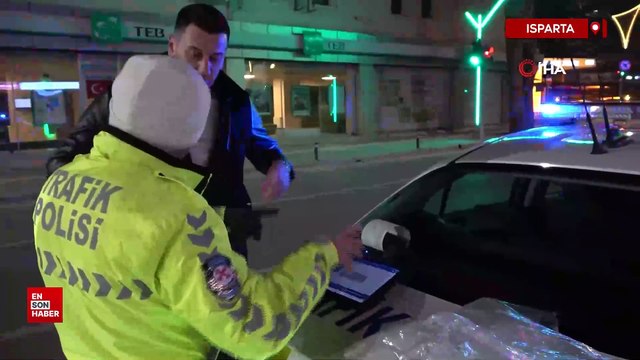 Isparta'da alkollü olarak direksiyon başına geçip ceza yedi: Yine olsa yine yaparım