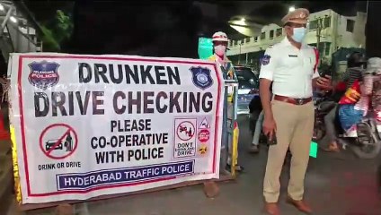 Be Alert Liquor Lovers!  Traffic police conducting Drunk and Driver checkings at various places in #Hyderabad   Don't #DrunkAndDrive after #NewYear celebration  #HappyNewYear #HappyNewYear2025