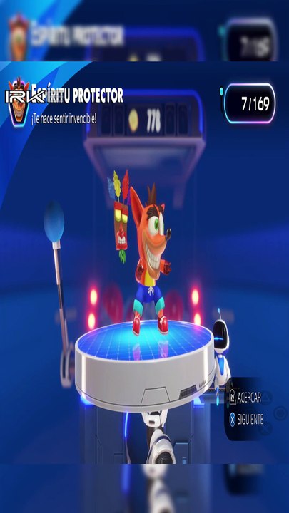 Loquendo Crash Bandicoot en Astro Bot