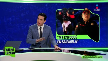 Policía salvó a niña que dejó de respirar en el Metro