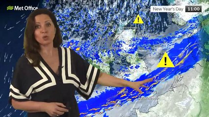 Met Office Wednesday Morning Weather Forecast 01/01/2025
