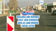 Romania and Bulgaria become fully fledged members of the Schengen area as land border checks lifted