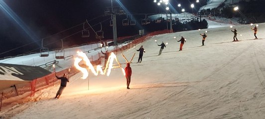 Palandöken ve Sarıkamış'ta yeni yıl coşkuyla karşılandı