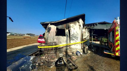 정읍 축사 화재로 40대 태국인 직원 숨져 / YTN