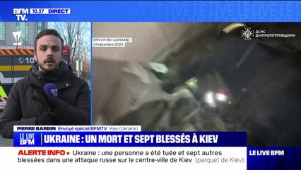 Ukraine: au moins un mort et sept blessés dans une attaque russe sur le centre de Kiev