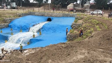 Mahakumbh 2025 : झरना नहीं ये नहीं है महाकुंभ क्षेत्र का नाला, दिया गया अद्भुत रूप #Shorts