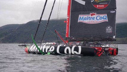 Vendée Globe 2024 / L'arrivée de Yannick Bestaven à Ushuaïa