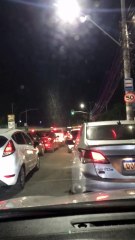 Longas filas de carros são registradas em Stella Maris na noite de réveillon