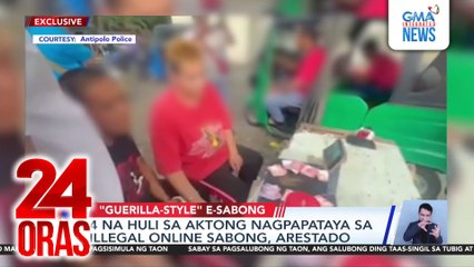 4 na huli sa aktong nagpapataya sa illegal online sabong, arestado | 24 Oras