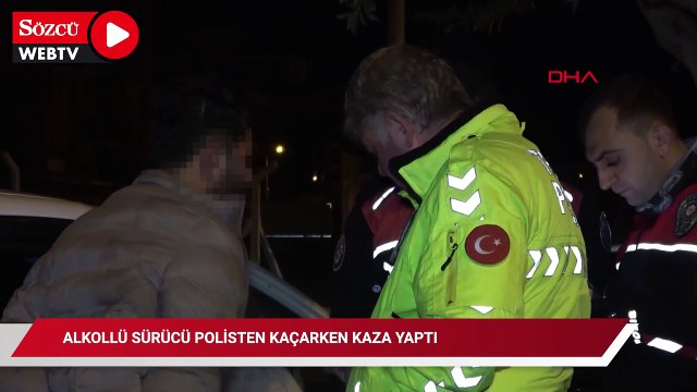 Polisten kaçarken kaza yaptı: Alkollü çıktı, ceza yağdı