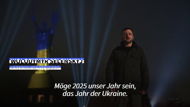 Selenskyj: Werden 2025 alles für Ende des Kriegs tun