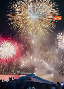 Capodanno 2025, i fuochi d?artificio a Rio de Janeiro