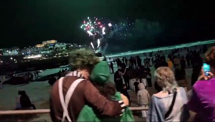 Newquay New Year's Eve fireworks display 2025