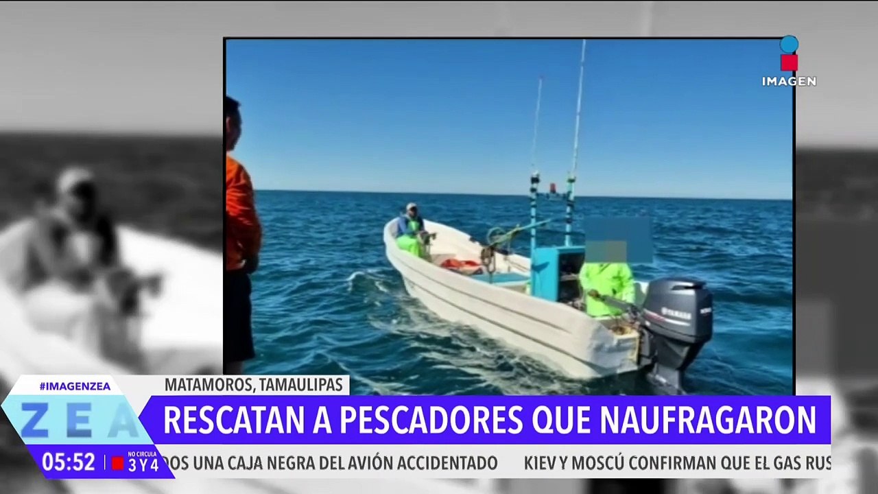 Rescatan a 2 pescadores reportados como desaparecidos en el golfo de México