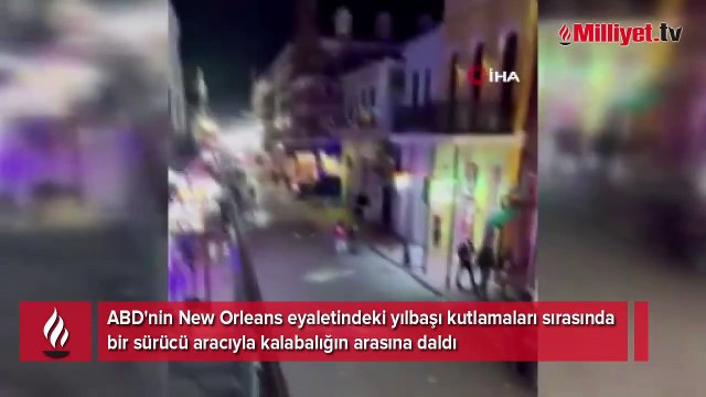 ABD'de araç kalabalığın arasına daldı