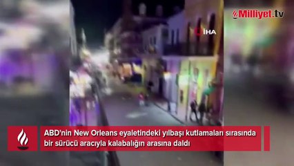 ABD'de araç kalabalığın arasına daldı