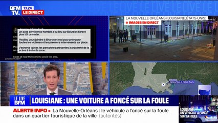 Le gouverneur de Louisiane Jeff Landry dénonce "un acte de violence horrible", après qu'un véhicule a foncé dans la foule à la Nouvelle-Orléans