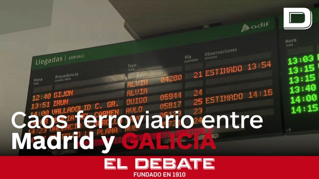 Caos ferroviario: suspendida la circulación de los trenes Avril que unen Madrid con Galicia y Asturias por un fallo informático