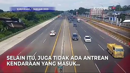 Begini Keadaan Tol Japek Usai Perayaan Tahun Baru 2025