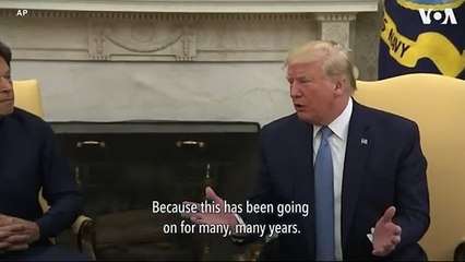 US President Donald Trump and Pakistan_s PM Imran Khan On Kashmir at Bilateral Meeting(360P)