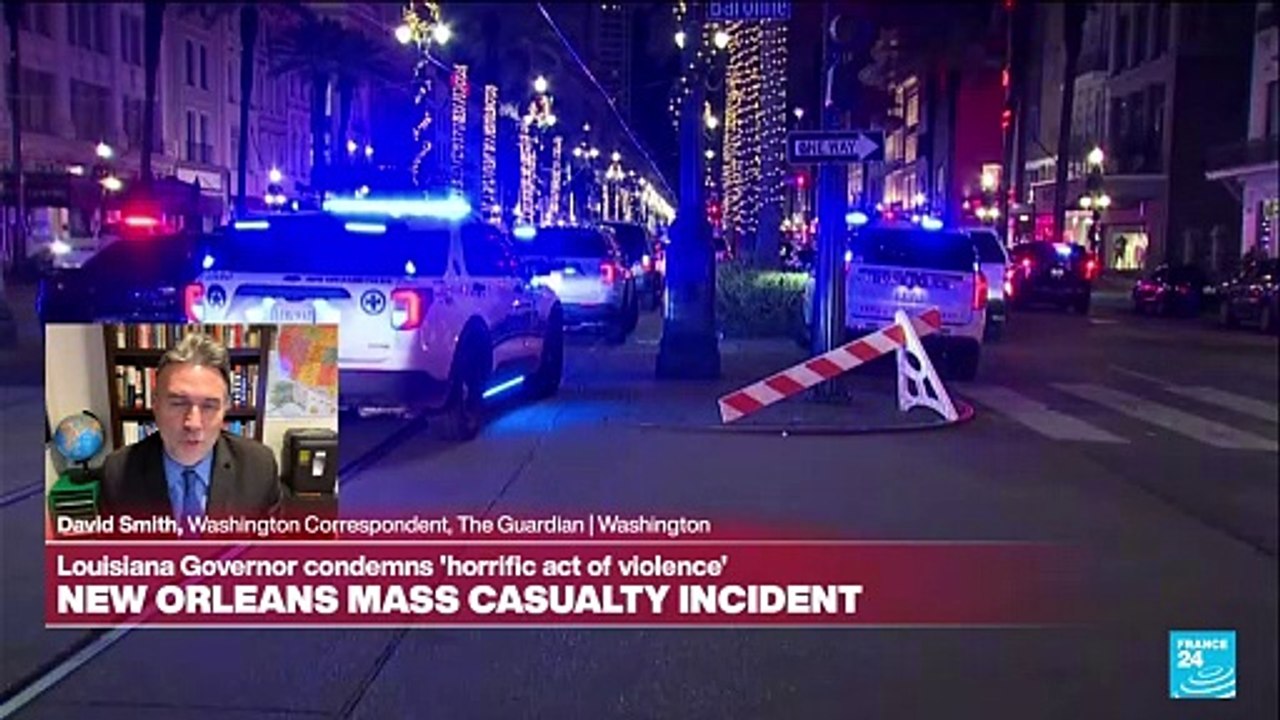 At least 10 dead after man rams truck into crowd in New Orleans - video ...