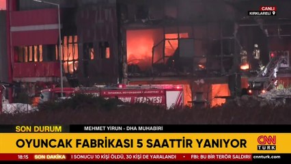 SON DAKİKA... Kırklareli’nde oyuncak fabrikasında yangın  | Video Haber