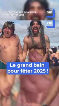 D'Antibes à Toulon... Les images des grands bains du 1er janvier 2025 sur la Côte d'Azur !