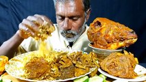 Asmr Eating_Spicy Mutton Boti Curry,Oily Mutton Curry __Big Mutton Head Curry With Rice__Eating Show_3