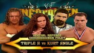 Triple H w/ Stephanie McMahon-Helmsley vs Kurt  Angle (Commissioner Foley As Special Guest Referee) Unforgiven 2000 24/9/00
