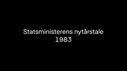 Statsministerens nytårstale 1983 DRTV