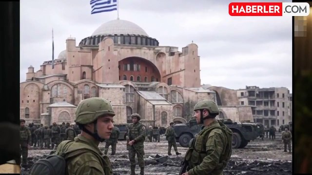 İngiliz liderden küstah paylaşım: Ayasofya üzerinde Yunan bayrağı