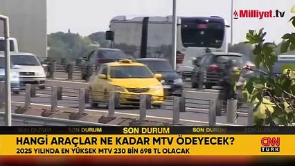 Yeni yıl ile birlikte hangi araç ne kadar MTV ödeyecek? İşte yeni rakamlar