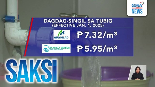 Taas-singil sa tubig ng Maynilad at Manila Water, ipinatupad na ngayong araw; MERALCO, may nakaambang dagdag-singil | Saksi