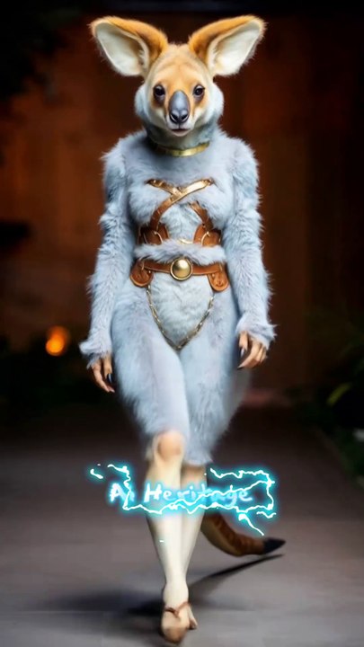Cute kangaroo, #ai #shorts #animal #aifashionshow