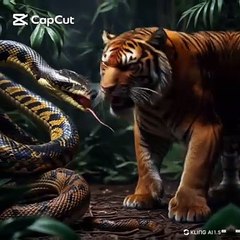 Snake Meets Tiger: Epic Transformation into a Powerful Hybrid Beast