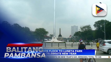 Filipinos flock to Luneta Park to celebrate New Year
