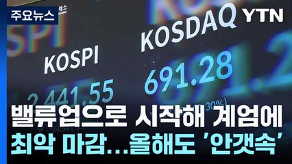 밸류업으로 시작해 계엄에 최악 마감...올해도 '안갯속' / YTN