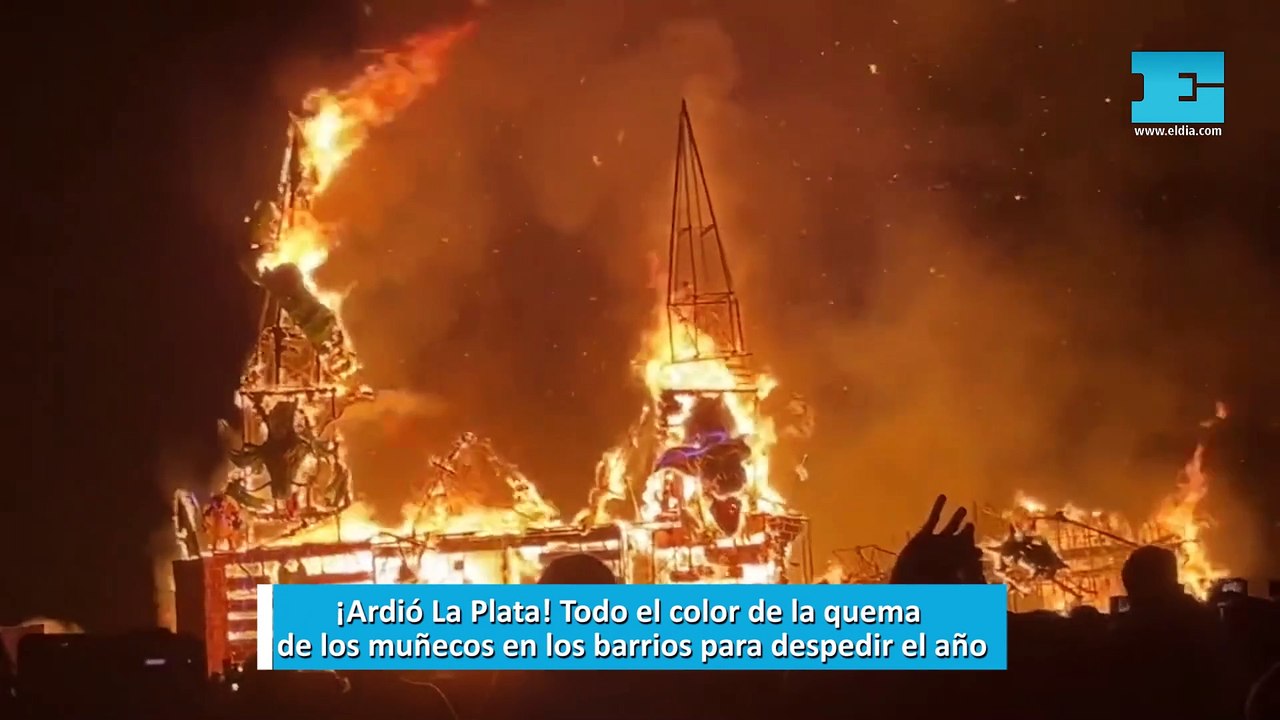 Muñecos 2024: ¡Ardió La Plata! Todo el color de la quema de los muñecos en los barrios para despedir el año
