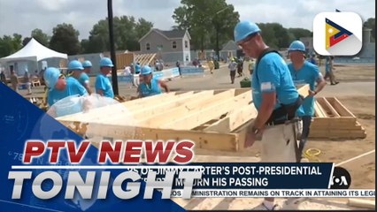 Supporters of Jimmy Carter’s post-Presidential efforts mourn his passing
